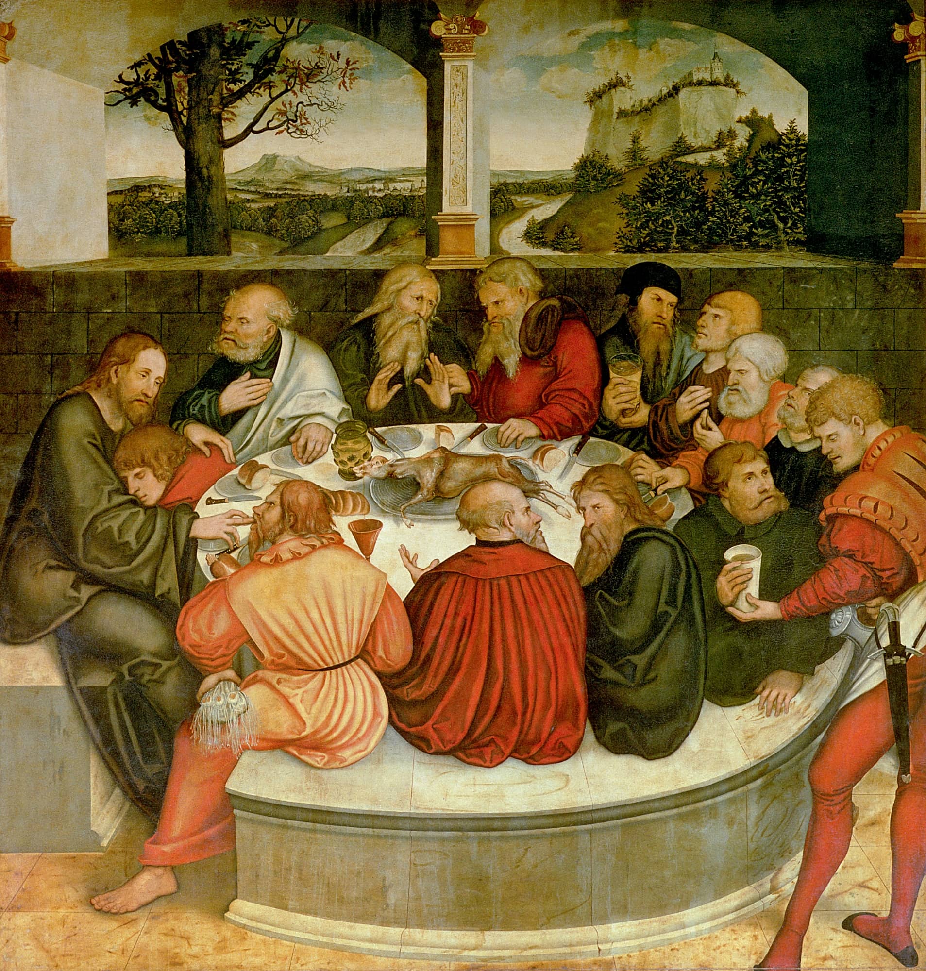 Retábulo da Reforma de Lucas Cranach na Igreja da Cidade de Wittenberg