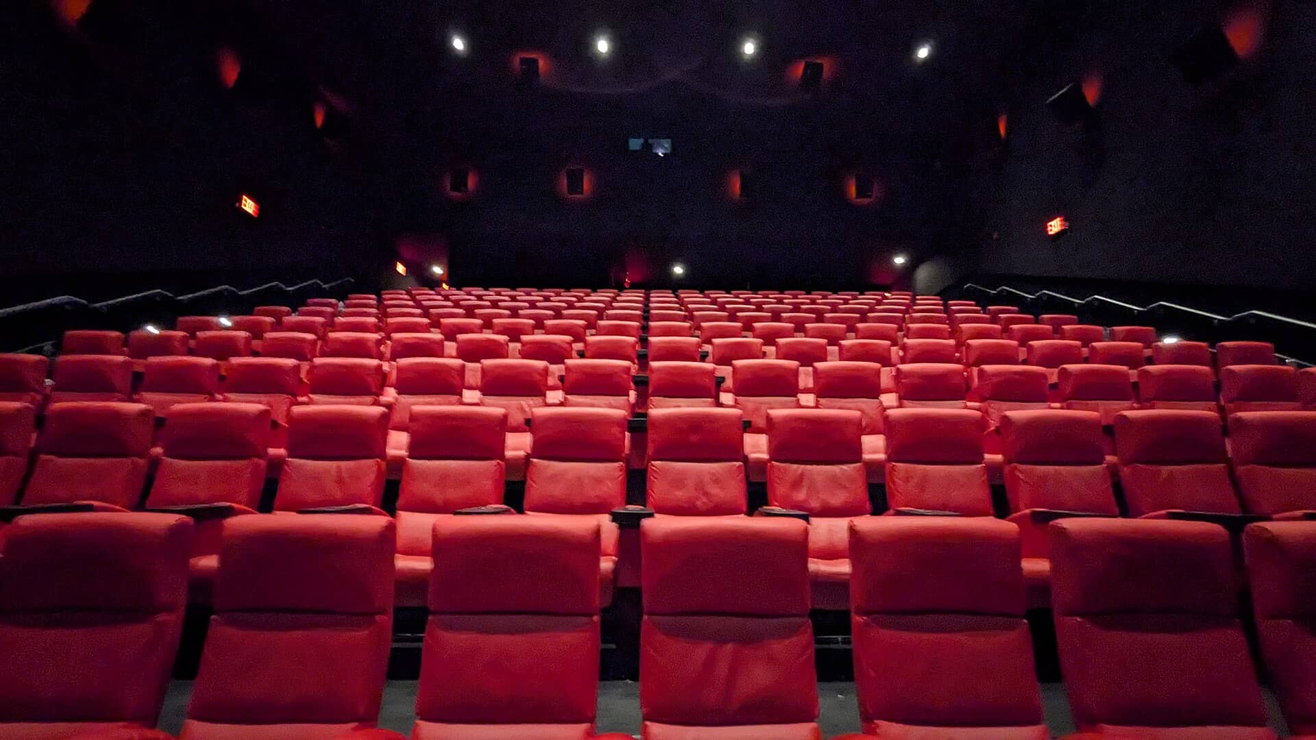 Sala de cinema vazia