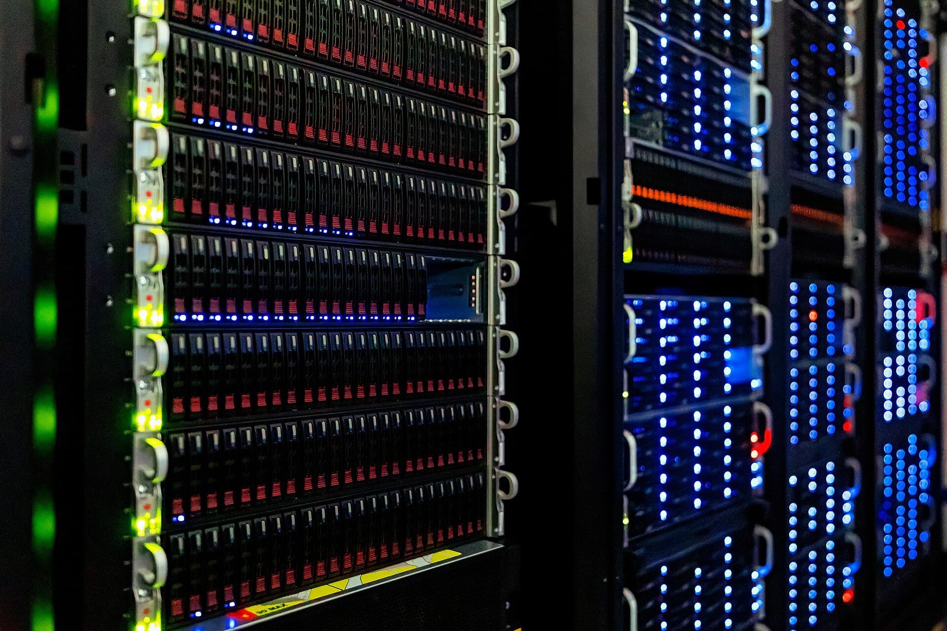 Sala de servidores de um data center