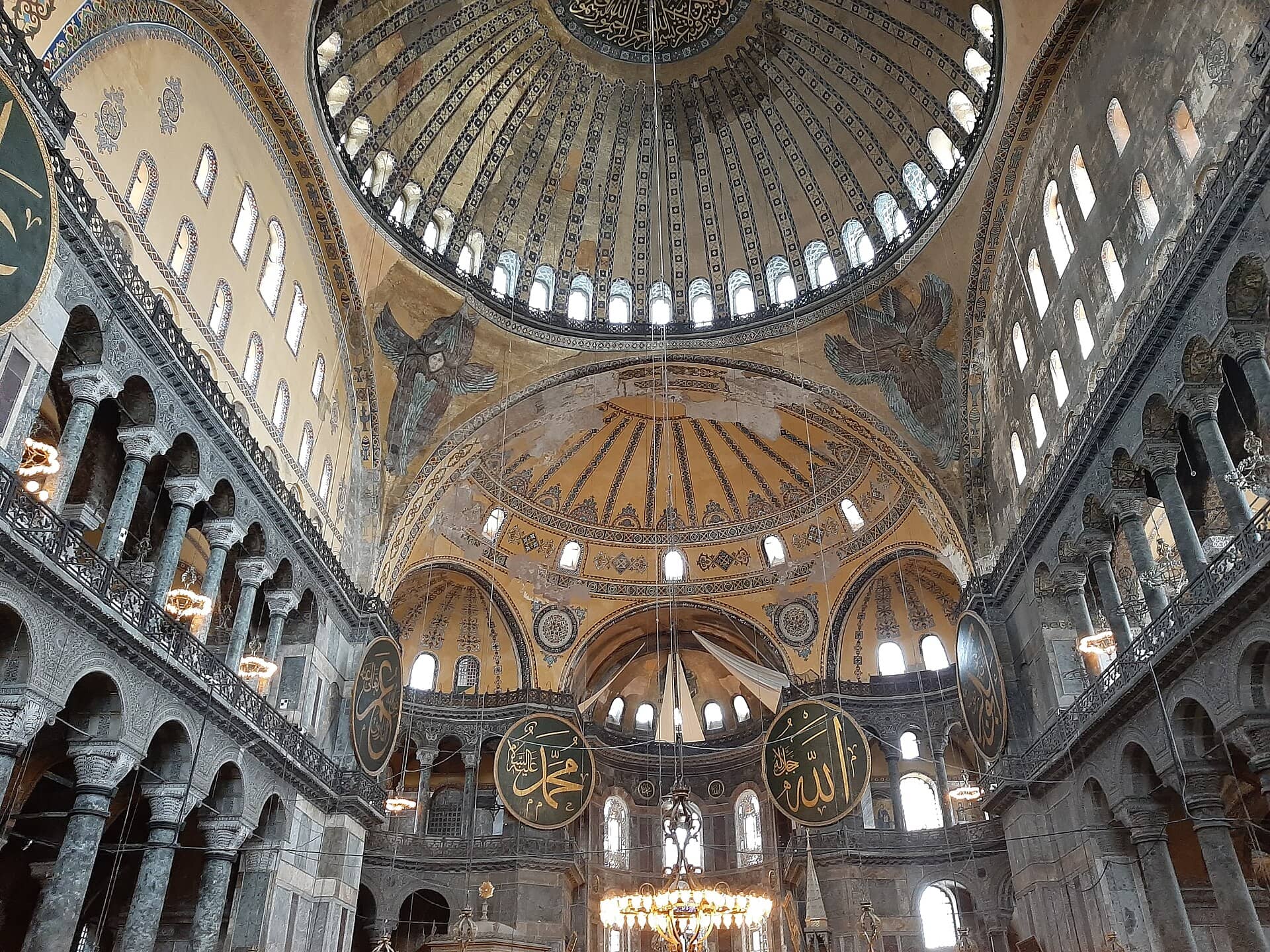 Interior da Hagia Sophia, em Istambul