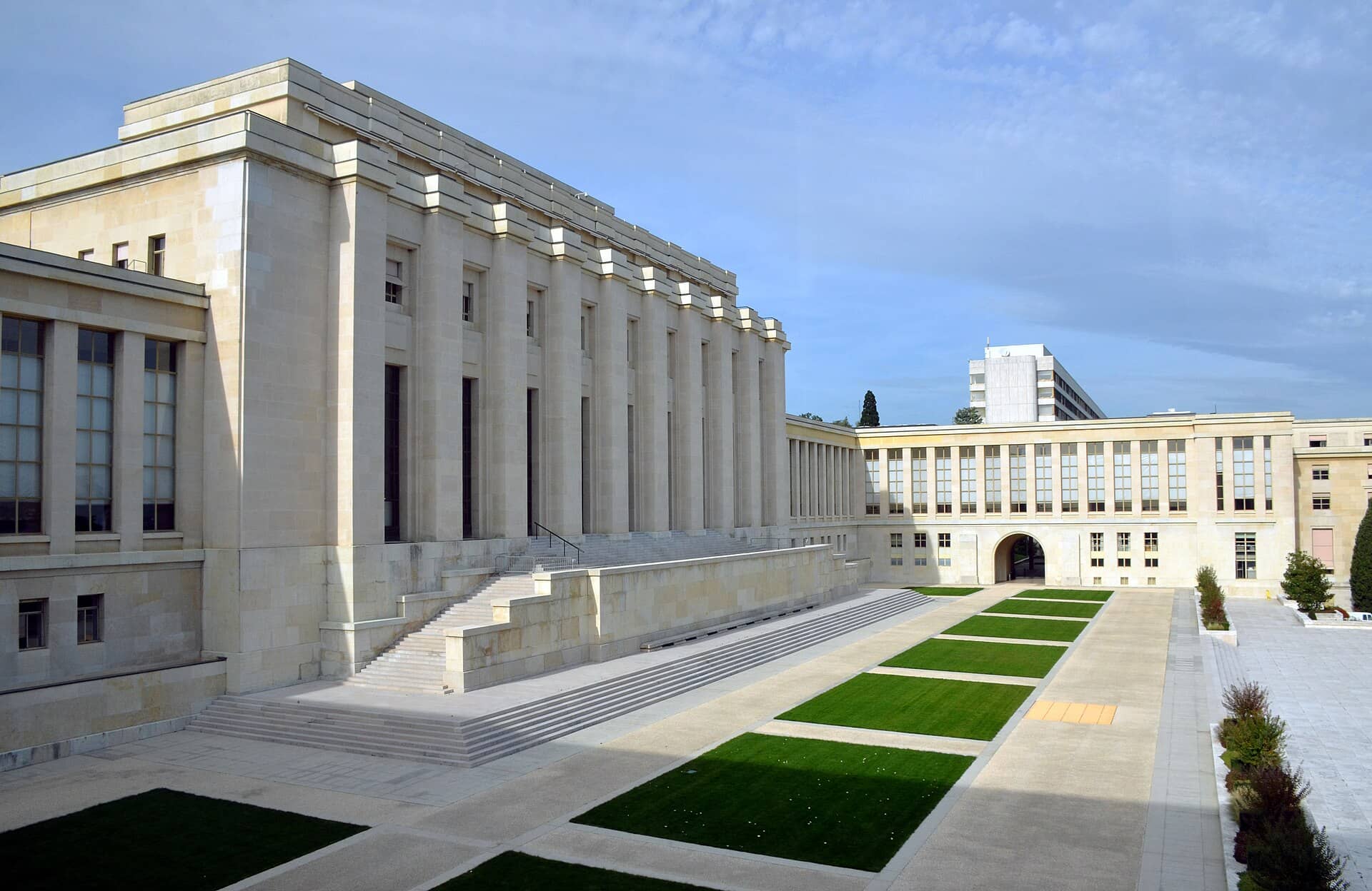 Palácio das Nações, sede europeia da ONU em Genebra