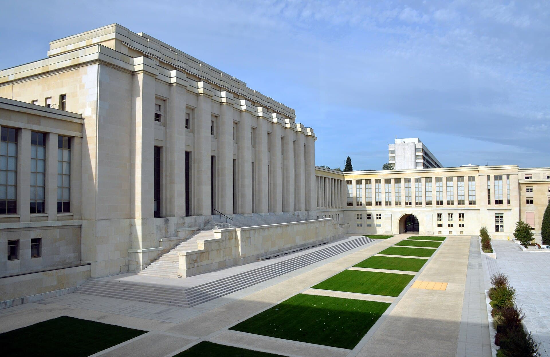 Palácio das Nações, sede europeia da ONU em Genebra