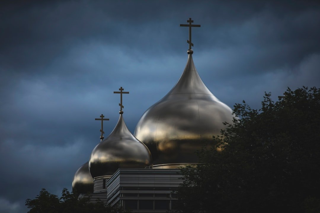 a building with a cross on top